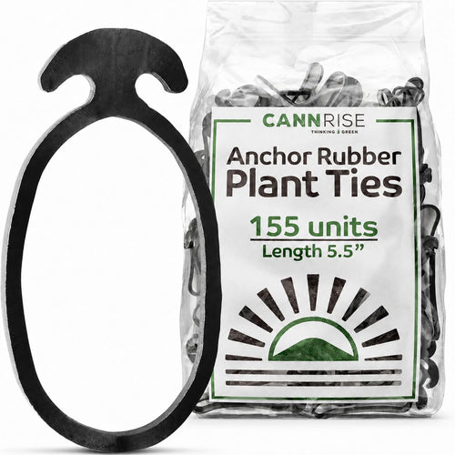 Anchor Bands for Trellising in Rubber Vine Ties, UV-Protected Bands: Grapevines, Trees & Climbing Plants – Tool-Free Loop-and-Anchor Design for Install, Weatherproof