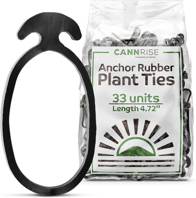 Anchor Bands for Trellising in Rubber Vine Ties, UV-Protected Bands: Grapevines, Trees & Climbing Plants – Tool-Free Loop-and-Anchor Design for Install, Weatherproof