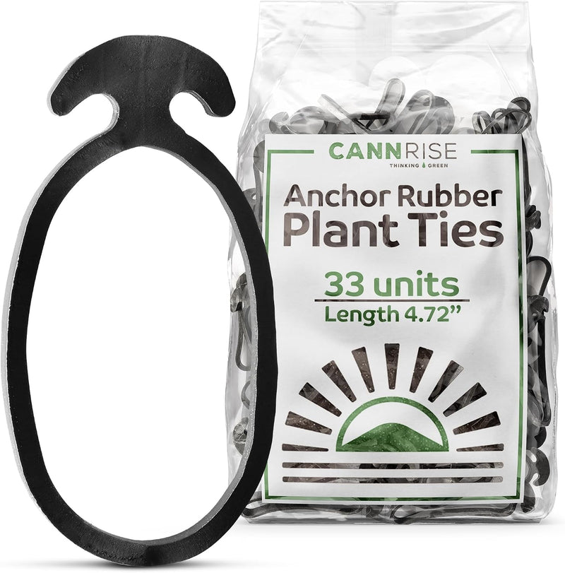 Anchor Bands for Trellising in Rubber Vine Ties, UV-Protected Bands: Grapevines, Trees & Climbing Plants – Tool-Free Loop-and-Anchor Design for Install, Weatherproof