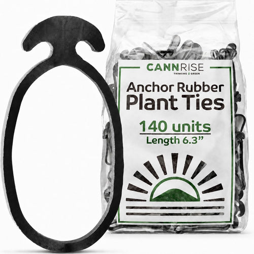 Anchor Bands for Trellising in Rubber Vine Ties, UV-Protected Bands: Grapevines, Trees & Climbing Plants – Tool-Free Loop-and-Anchor Design for Install, Weatherproof