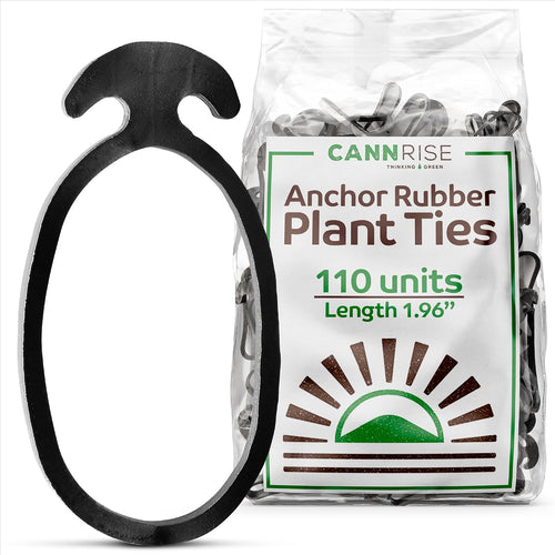 Anchor Bands for Trellising in Rubber Vine Ties, UV-Protected Bands: Grapevines, Trees & Climbing Plants – Tool-Free Loop-and-Anchor Design for Install, Weatherproof