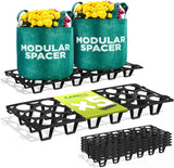 Plant Riser  – Modular Pot Spacer for Grow Bags, Planters & Containers – UV-Resistant Drainage Tray for Airflow, Root Health & Cleaner Surfaces - 19.7x7.5x2.4 inches