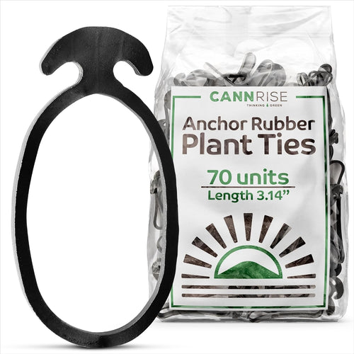 Anchor Bands for Trellising in Rubber Vine Ties, UV-Protected Bands: Grapevines, Trees & Climbing Plants – Tool-Free Loop-and-Anchor Design for Install, Weatherproof